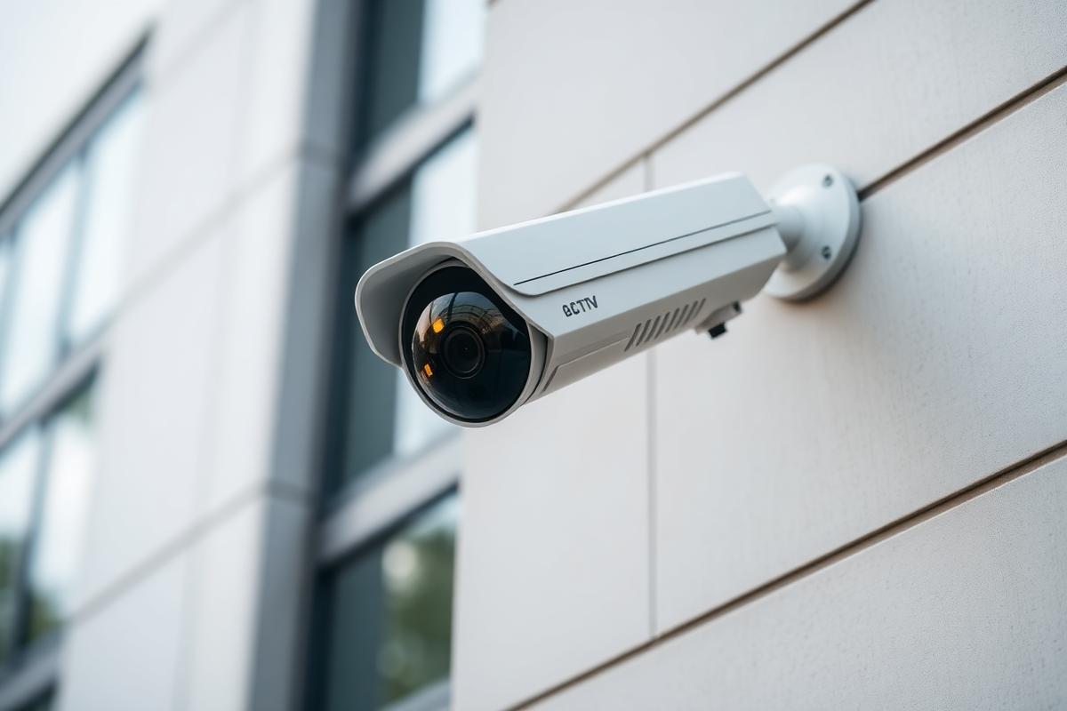 Système de caméras IP pour un dépôt commercial